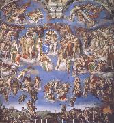 Michelangelo Buonarroti den yttersta domen, sixinska kapellt oil painting